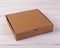 УЦЕНКА Коробка для пирога 30х30х6 см из плотного картона, крафт - фото 8561