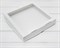 Коробка для выпечки и пирожных, 25,3х25,3х4,3 см, с прозрачным окошком, белая - фото 9063