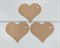 Бирка картонная, сердце, 7х6,5 см, крафт У1202014 - фото 9268