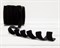 Лента бархатная эластичная, 20 мм, черная, 1 м - фото 9811